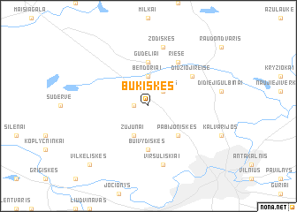 map of Bukiškės