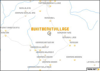 map of Bukit Benut Village