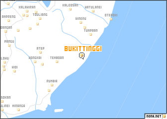 map of Bukittinggi