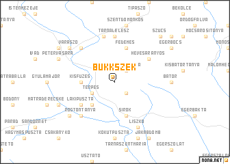map of Bükkszék