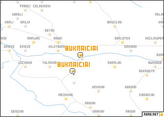 map of Buknaičiai