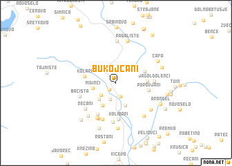 map of Bukojčani