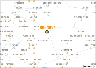map of Bukonys