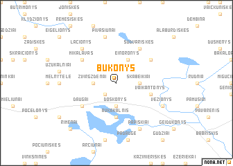 map of Bukonys