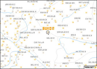 map of Bukor