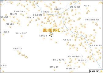 map of Bukovac