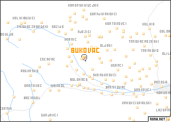 map of Bukovac