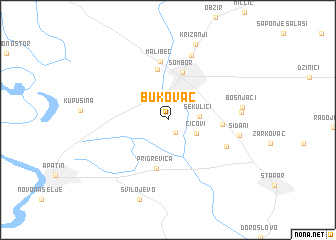 map of Bukovac