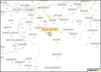 map of Bukovac