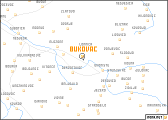 map of Bukovac