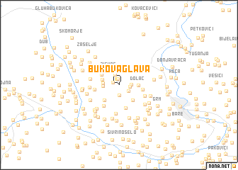 map of Bukova Glava