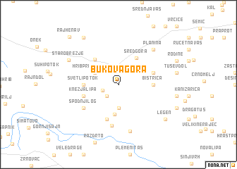 map of Bukova Gora