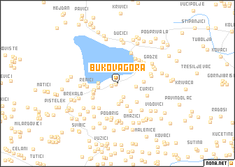 map of Bukova Gora