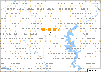map of Bukovany