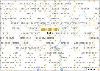 map of Bukovany