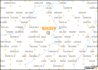 map of Buková