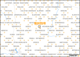 map of Buková