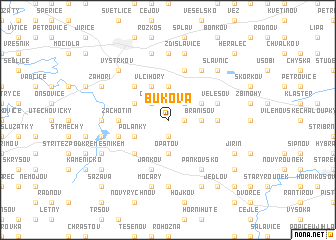 map of Buková