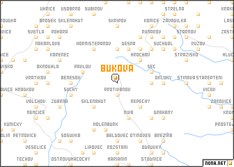map of Buková