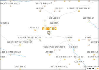 map of Buková