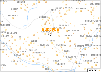 map of Bukovce