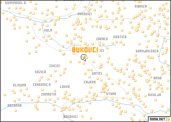 map of Bukovci