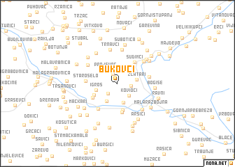 map of Bukovci