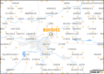 map of Bukovec