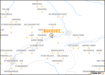 map of Bukovec