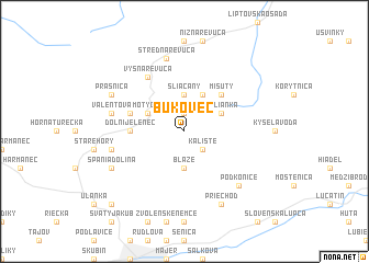 map of Bukovec