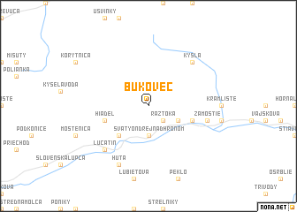 map of Bukovec