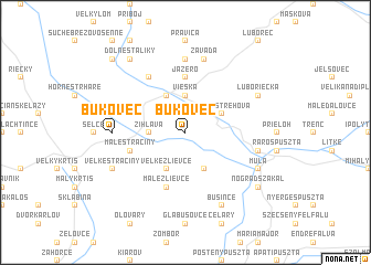 map of Bukovec