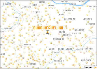 map of Bukovica Velika