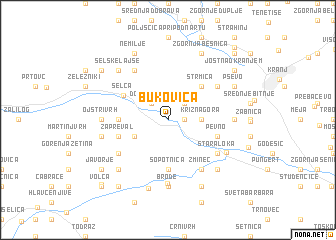 map of Bukovica