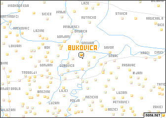 map of Bukovica