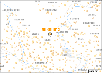 map of Bukovica