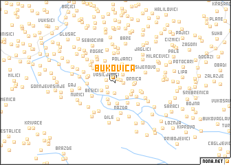 map of Bukovica