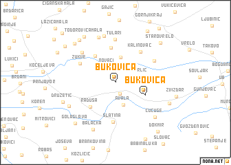 map of Bukovica