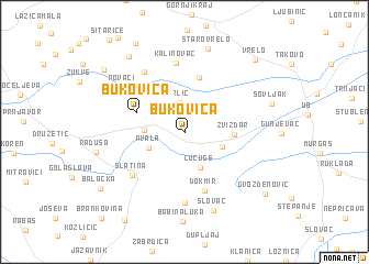 map of Bukovica