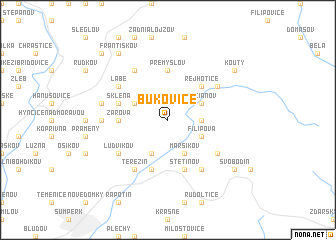 map of Bukovice