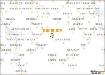 map of Bukovice