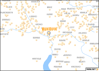 map of Bukovik