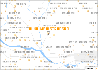 map of Bukovje Bistransko