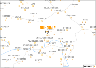 map of Bukovje