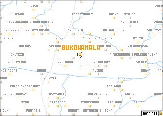 map of Bukowa Mała