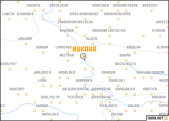 map of Bukowa