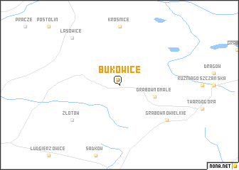 map of Bukowice