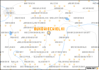 map of Bukowiec Wielki