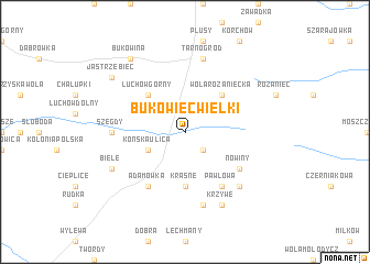 map of Bukowiec Wielki