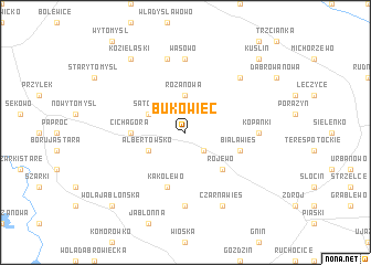 map of Bukowiec